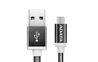 ADATA Micro USB kabel pletený 1m černý ADATA Micro USB kabel pletený 1m černý