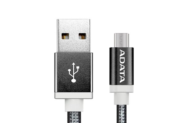 ADATA Micro USB kabel pletený 1m černý ADATA Micro USB kabel pletený 1m černý