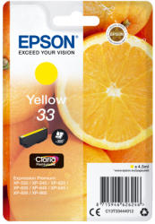 Epson Singlepack Yellow 33 Claria Premium Ink