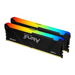 32GB DDR4-3200MHz CL16  FURY Beast RGB, 2x16GB