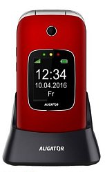 ALIGATOR V650 Senior červeno-stříbrný+st.nab