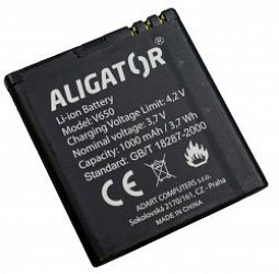 Aligator baterie V650, Li-Ion 1000 mAh Aligator baterie V650, Li-Ion 1000 mAh