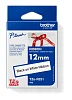 TZE-R231, černý tisk na bílé, šířka 12 mm