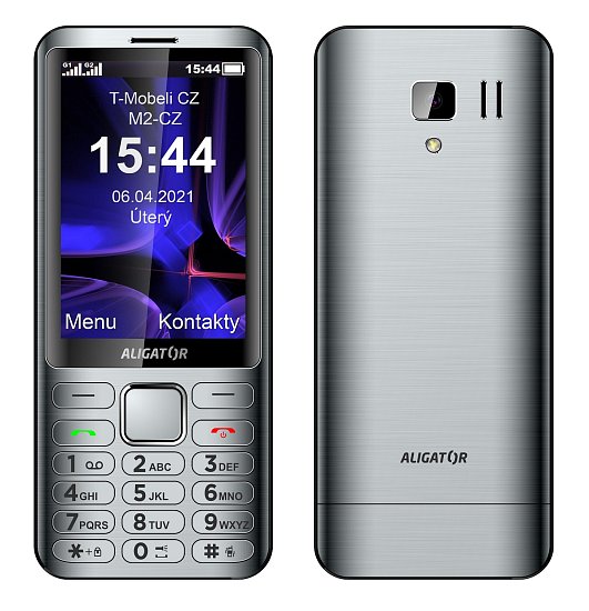 ALIGATOR D950 Dual sim stříbrný ALIGATOR D950 Dual sim stříbrný