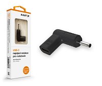 Aligator USB-C napájecí redukce 3,0 x 1,0 mm pro notebooky Acer/Samsung Aligator USB-C napájecí redukce 3,0 x 1,0 mm pro notebooky Acer/Samsung