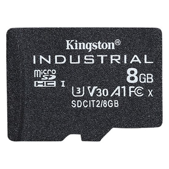 8GB microSDHC Kingston Industrial C10 A1 pSLC bez adaptéru 8GB microSDHC Kingston Industrial C10 A1 pSLC bez adaptéru