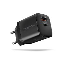 AXAGON ACU-PQ30 Sil nabíječka do sítě 30W, 2x port (USB-A + USB-C), PD3.0/PPS/QC4+/AFC/Apple, černá AXAGON ACU-PQ30 Sil nabíječka do sítě 30W, 2x port (USB-A + USB-C), PD3.0/PPS/QC4+/AFC/Apple, černá