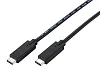 Kabel C-TECH USB 3.2, Type-C (CM/CM), PD 100W, 20Gbps, 1m, černý