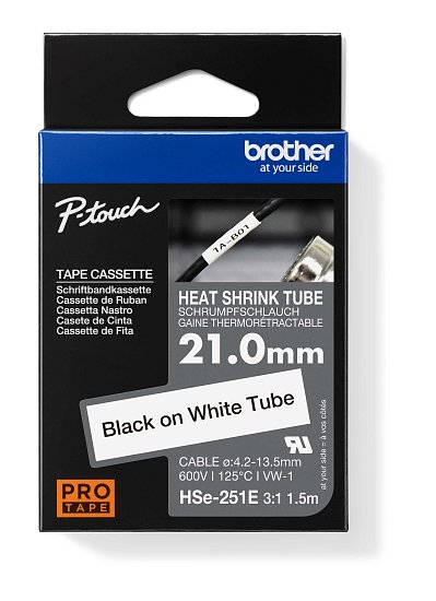HSe-251 - černý tisk na bílé, šířka 23,6 mm