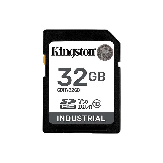 32GB SDHC Kingston Industrial C10 U3 V30 pSLC 32GB SDHC Kingston Industrial C10 U3 V30 pSLC