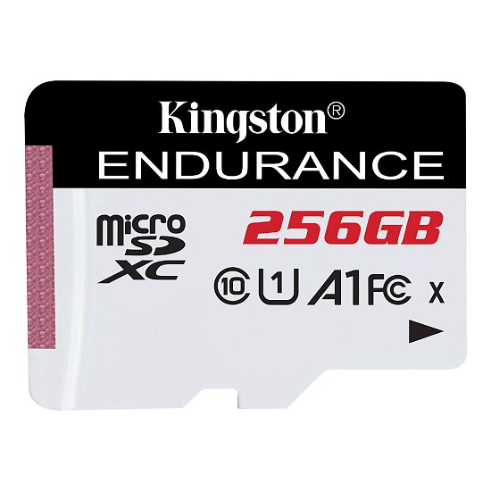 256GB microSDXC Kingston Endurance CL10 A1 95R/45W 256GB microSDXC Kingston Endurance CL10 A1 95R/45W