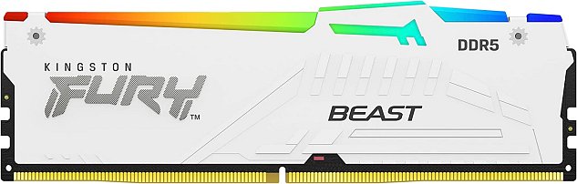 Kingston FURY Beast/DDR5/64GB/5600MHz/CL40/4x16GB/RGB/White Kingston FURY Beast/DDR5/64GB/5600MHz/CL40/4x16GB/RGB/White