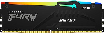 Kingston FURY Beast/DDR5/64GB/6000MHz/CL40/4x16GB/RGB/Black Kingston FURY Beast/DDR5/64GB/6000MHz/CL40/4x16GB/RGB/Black