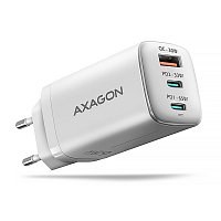AXAGON ACU-DPQ65W, GaN nabíječka do sítě 65W, 3x port (USB-A + dual USB-C), PD3.0/QC4+/PPS/Apple AXAGON ACU-DPQ65W, GaN nabíječka do sítě 65W, 3x port (USB-A + dual USB-C), PD3.0/QC4+/PPS/Apple