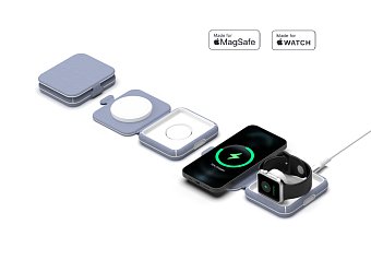 ER POWER skládací cestovní nabíječka 2v1 - černá ER POWER skládací cestovní nabíječka 2v1 - černá