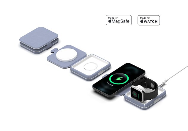 ER POWER skládací cestovní nabíječka 2v1 - černá ER POWER skládací cestovní nabíječka 2v1 - černá