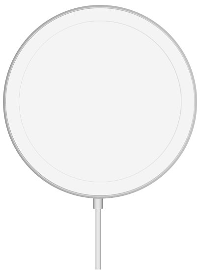 ER Bezdrátová Magsafe nabíjecí podložka 15W bílá ER Bezdrátová Magsafe nabíjecí podložka 15W bílá