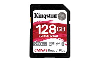 Kingston Canvas React Plus/SDHC/128GB/UHS-II U3 / Class 10 Kingston Canvas React Plus/SDHC/128GB/UHS-II U3 / Class 10