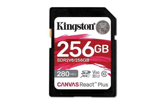 Kingston Canvas React Plus/SDHC/256GB/UHS-II U3 / Class 10 Kingston Canvas React Plus/SDHC/256GB/UHS-II U3 / Class 10