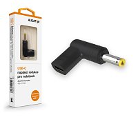 Aligator USB-C napájecí redukce 4.8*1.7mm pro notebooky Asus/Compaq/HP Aligator USB-C napájecí redukce 4.8*1.7mm pro notebooky Asus/Compaq/HP