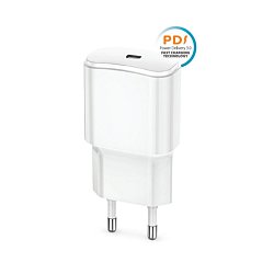 Rychlonabíječka do sítě Forever TC-01 PD 1x USB-C 20W bílá Rychlonabíječka do sítě Forever TC-01 PD 1x USB-C 20W bílá