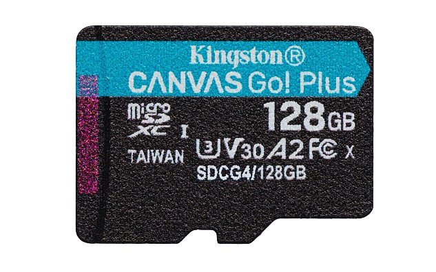 Kingston Canvas Go Plus A2/Micro SDXC/128GB/UHS-I U3 / Class 10 Kingston Canvas Go Plus A2/Micro SDXC/128GB/UHS-I U3 / Class 10