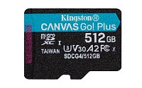 Kingston Canvas Go Plus A2/Micro SDXC/512GB/UHS-I U3 / Class 10 Kingston Canvas Go Plus A2/Micro SDXC/512GB/UHS-I U3 / Class 10