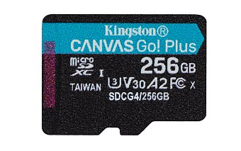 Kingston Canvas Go Plus A2/Micro SDXC/256GB/UHS-I U3 / Class 10 Kingston Canvas Go Plus A2/Micro SDXC/256GB/UHS-I U3 / Class 10