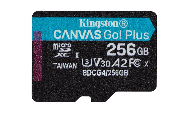 Kingston Canvas Go Plus A2/Micro SDXC/256GB/UHS-I U3 / Class 10 Kingston Canvas Go Plus A2/Micro SDXC/256GB/UHS-I U3 / Class 10