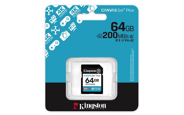 Kingston Canvas Go Plus/SDXC/64GB/UHS-I U3 / Class 10 Kingston Canvas Go Plus/SDXC/64GB/UHS-I U3 / Class 10