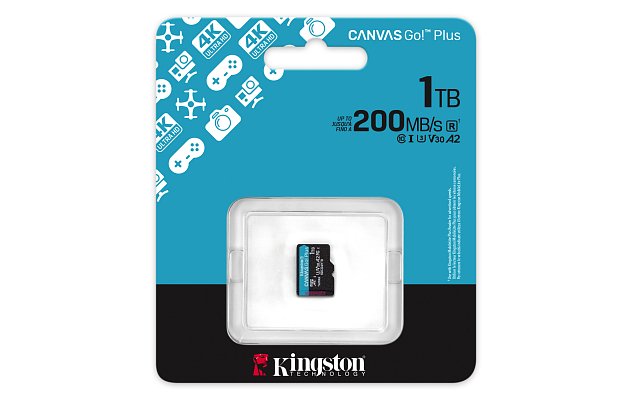 Kingston Canvas Go Plus A2/Micro SDXC/1TB/UHS-I U3 / Class 10 Kingston Canvas Go Plus A2/Micro SDXC/1TB/UHS-I U3 / Class 10