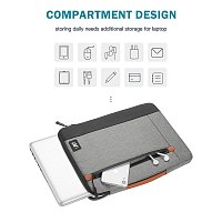 Taška na notebook Seine Scene - Dijon sleeve 14'' - šedá Taška na notebook Seine Scene - Dijon sleeve 14'' - šedá