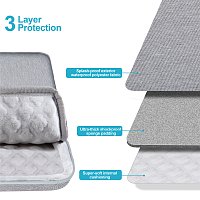 Taška na notebook Seine Scene Nantes sleeve 14'' - šedá Taška na notebook Seine Scene Nantes sleeve 14'' - šedá