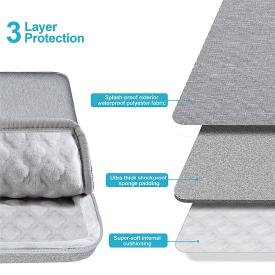 Taška na notebook Seine Scene Nantes sleeve 14'' - šedá Taška na notebook Seine Scene Nantes sleeve 14'' - šedá