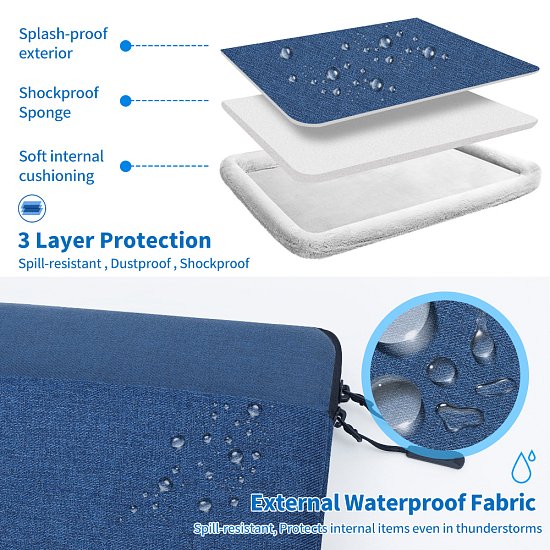 Taška na notebook Seine Scene Valence sleeve 13,6'' - modrá Taška na notebook Seine Scene Valence sleeve 13,6'' - modrá