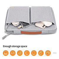 Taška na notebook Seine Scene Orleans sleeve 16'' - šedá Taška na notebook Seine Scene Orleans sleeve 16'' - šedá