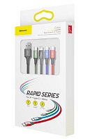 Baseus datový kabel 4v1 microUSB+USB-C+2xLightning 1,2m 3,5A černý Baseus datový kabel 4v1 microUSB+USB-C+2xLightning 1,2m 3,5A černý