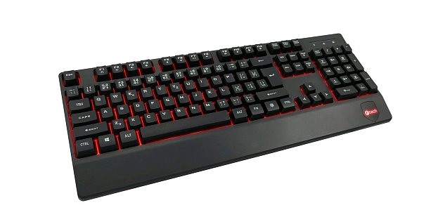 Klávesnice C-TECH KB-104BK, USB, 3 barvy podsvícení, černá, CZ/SK