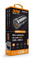 Aligator mini nabíječka do auta Power Delivery 30W, USB-C + USB-A Aligator mini nabíječka do auta Power Delivery 30W, USB-C + USB-A