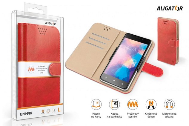 ALIGATOR Pouzdro UNI-FIX, vel.XXL(170*83) červená