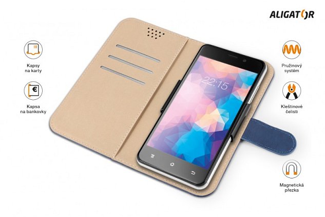 ALIGATOR Pouzdro UNI-FIX, vel.XXL(170*83) modrá