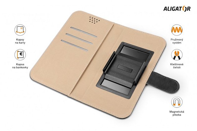 ALIGATOR Pouzdro UNI-FIX, vel.XXL(170*83) černá