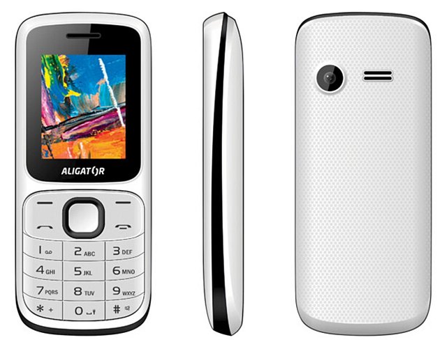 ALIGATOR D210 Dual sim bílo-černý ALIGATOR D210 Dual sim bílo-černý