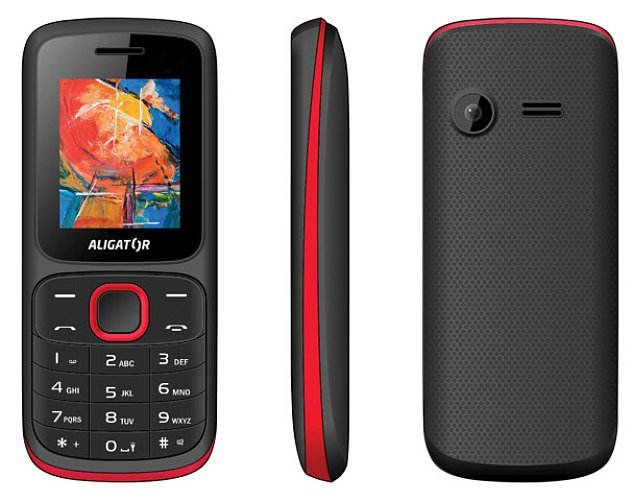 ALIGATOR D210 Dual sim černo-červený ALIGATOR D210 Dual sim černo-červený
