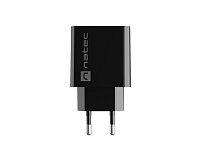 Universální nabíječka Natec RIBERA 18W 1X USB-A, černá Universální nabíječka Natec RIBERA 18W 1X USB-A, černá