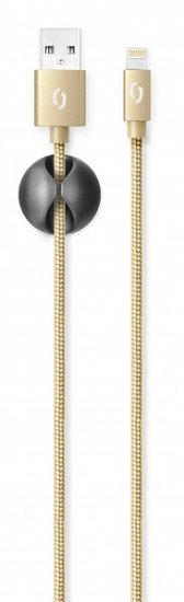 ALIGATOR PREMIUM 2A kabel, Lightning 2m, zlatý