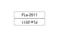 FLe-2511, předřezané štítky - černá na bílé, šířka 21 mm