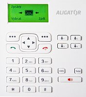 ALIGATOR T100 Stolní telefon na simkartu White ALIGATOR T100 Stolní telefon na simkartu White
