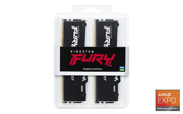 32GB DDR5-5600MHz CL36 Fury Beast RGB, 2x16GB 32GB DDR5-5600MHz CL36 Fury Beast RGB, 2x16GB