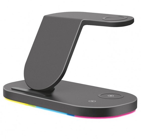 Aligator Stanice Smart Station S s bezdrátovým nabíjením 3v1, 15W Aligator Stanice Smart Station S s bezdrátovým nabíjením 3v1, 15W